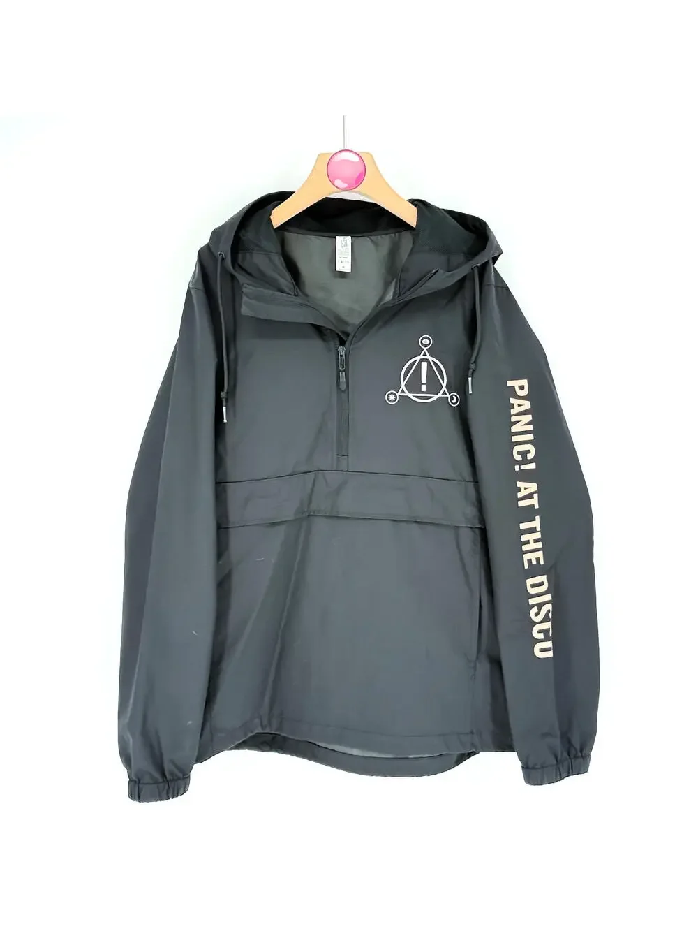 Panic! At The Disco Half Zip Anorak Windbreaker Jacket Emo Pop Punk Alt Men's M